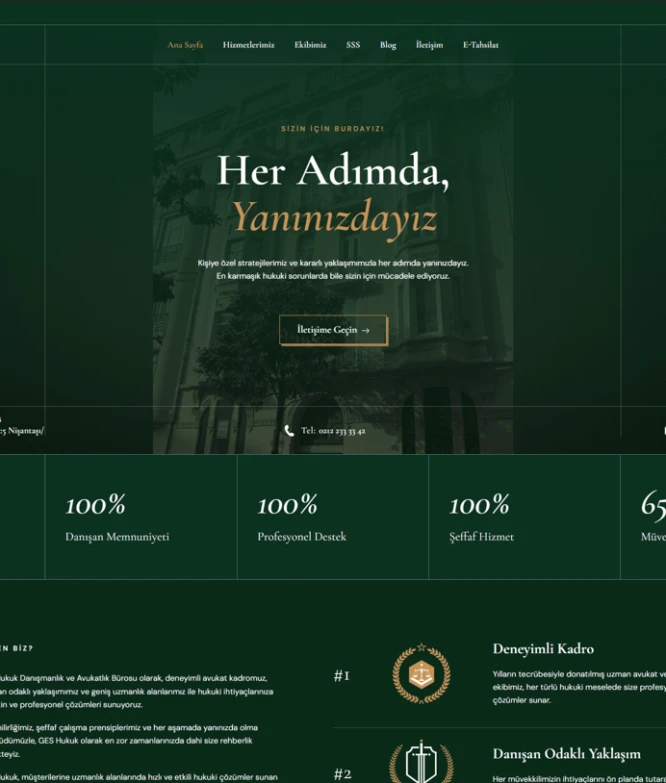 Geshukuk web sitesi referans görseli