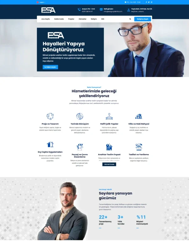 Esagrupteknik web sitesi referans görseli