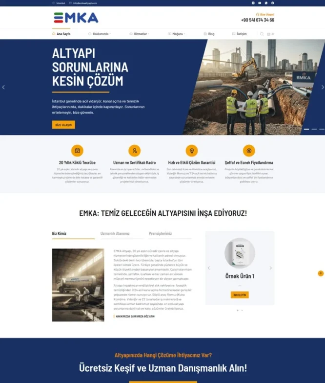 Profesyonel Kurumsal Web Sitesi referans görseli